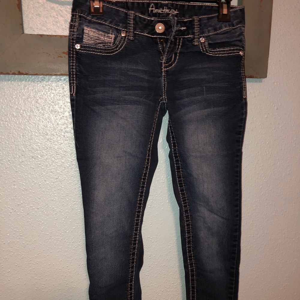 Amethyst blue jeans